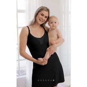 Kindred Bravely Womens Aurora Mesh Nursing Nightgown Size Medium Breast Feeding